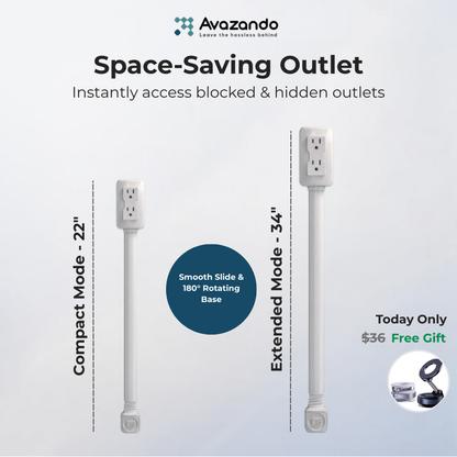 Smart Outlet: Space-Saving & Extender