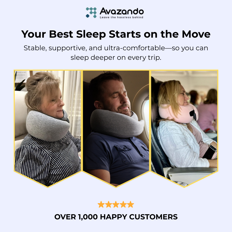 Premium Travel Pillow | 360° Neck Therapy