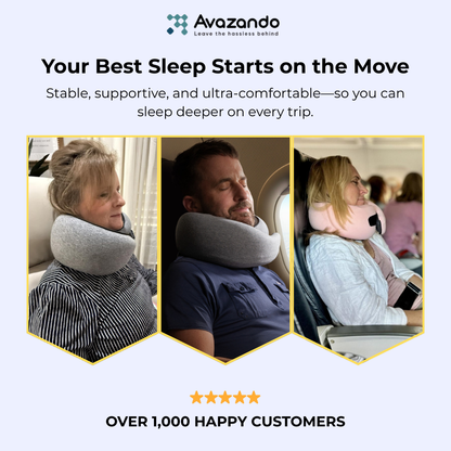 Premium Travel Pillow | 360° Neck Therapy