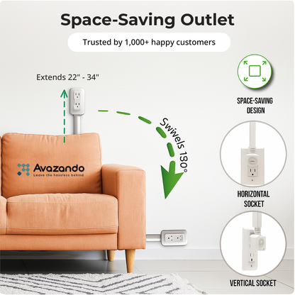 Smart Outlet: Space-Saving & Extender