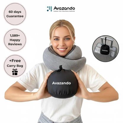 Premium Travel Pillow | 360° Neck Therapy