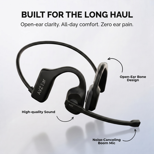 ProHaul Air Conduction Headset for Drivers, Worker